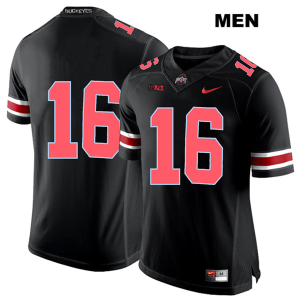Ohio State Buckeyes Men's Cameron Brown #16 Red Number Black Authentic Nike No Name College NCAA Stitched Football Jersey JZ19N75VY